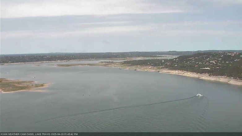 Lake Travis webcam, April 20, 2025 1:45 PM CT