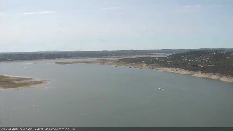 Lake Travis webcam, April 20, 2025 3:45 PM CT
