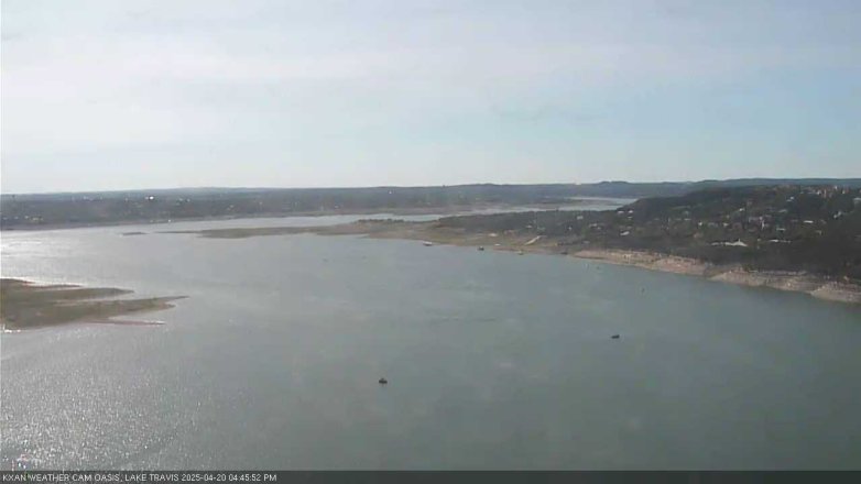 Lake Travis webcam, April 20, 2025 4:45 PM CT