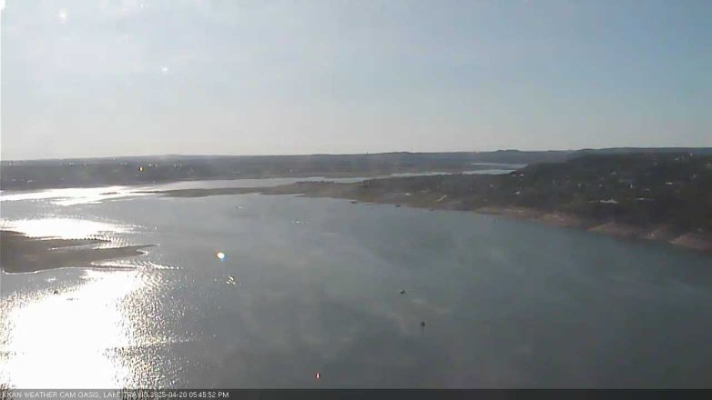 Lake Travis webcam, April 20, 2025 5:45 PM CT