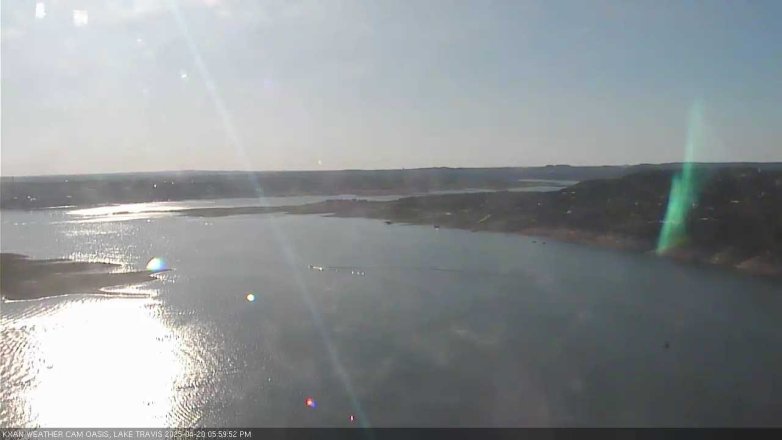 Lake Travis webcam, April 20, 2025 6:00 PM CT