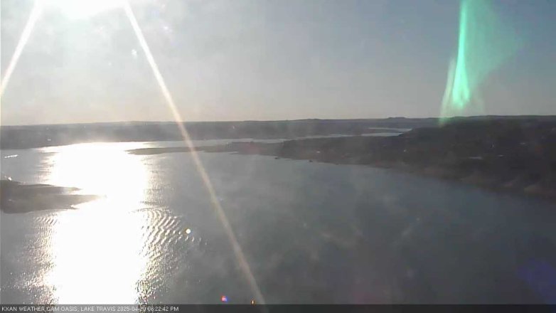 Lake Travis webcam, April 20, 2025 6:25 PM CT