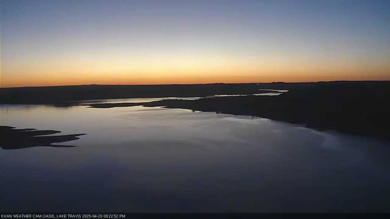Lake Travis webcam, April 20, 2025 8:25 PM CT