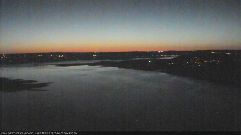 Lake Travis webcam, April 20, 2025 8:45 PM CT
