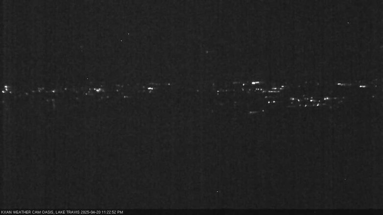 Lake Travis webcam, April 20, 2025 11:25 PM CT