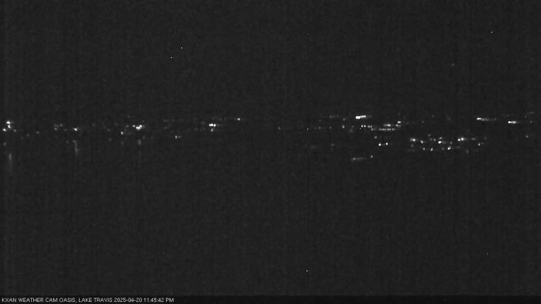 Lake Travis webcam, April 20, 2025 11:45 PM CT