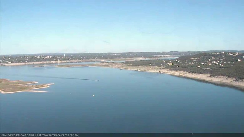 Lake Travis webcam, April 21, 2025 9:25 AM CT