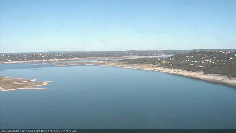 Lake Travis webcam, April 21, 2025 10:00 AM CT