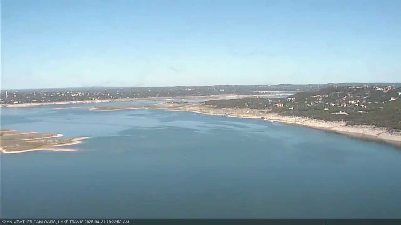 Lake Travis webcam, April 21, 2025 10:25 AM CT