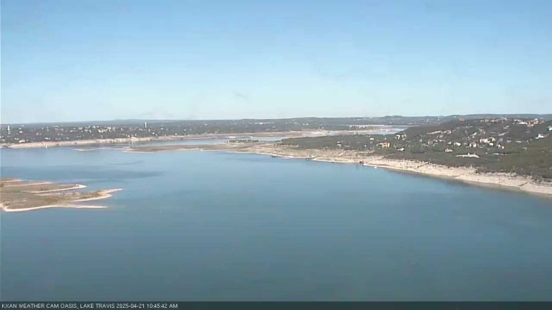 Lake Travis webcam, April 21, 2025 10:45 AM CT