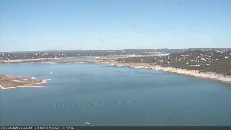 Lake Travis webcam, April 21, 2025 11:25 AM CT