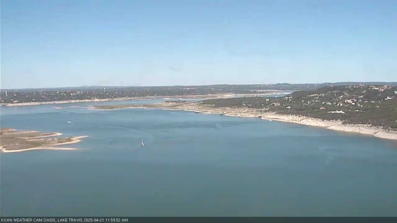 Lake Travis webcam, April 21, 2025 12:00 PM CT