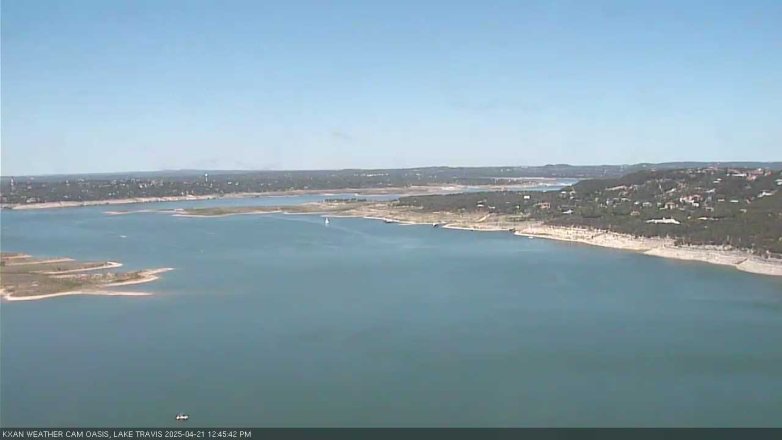 Lake Travis webcam, April 21, 2025 12:45 PM CT