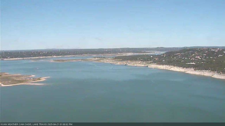 Lake Travis webcam, April 21, 2025 1:00 PM CT