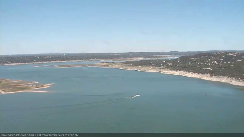 Lake Travis webcam, April 21, 2025 1:25 PM CT