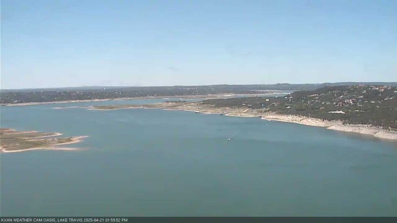 Lake Travis webcam, April 21, 2025 2:00 PM CT