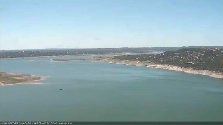 Lake Travis webcam, April 21, 2025 3:00 PM CT