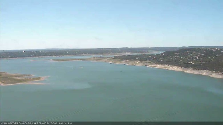 Lake Travis webcam, April 21, 2025 3:25 PM CT