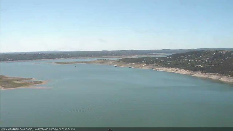 Lake Travis webcam, April 21, 2025 3:45 PM CT