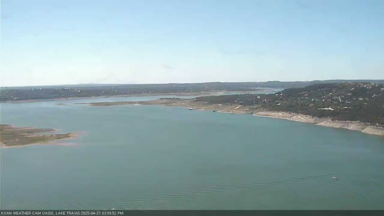 Lake Travis webcam, April 21, 2025 4:00 PM CT