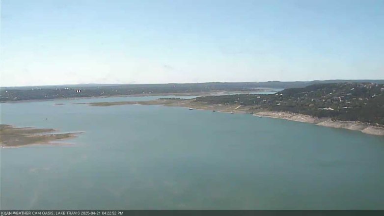 Lake Travis webcam, April 21, 2025 4:25 PM CT