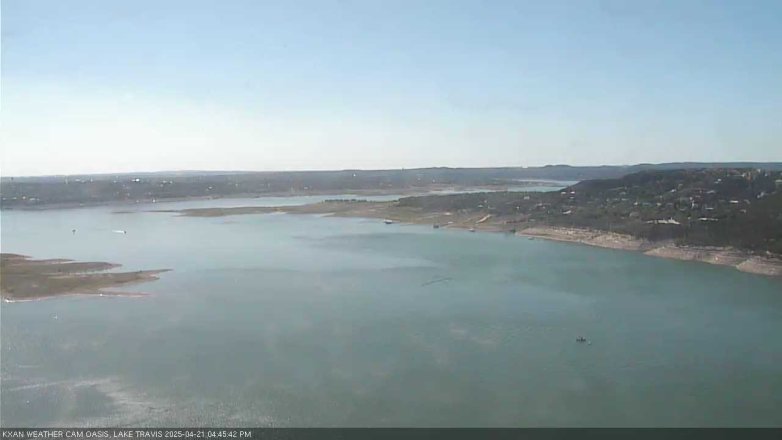 Lake Travis webcam, April 21, 2025 4:45 PM CT