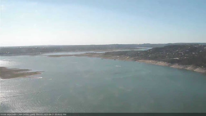 Lake Travis webcam, April 21, 2025 5:00 PM CT