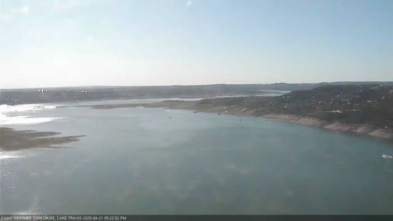 Lake Travis webcam, April 21, 2025 5:25 PM CT