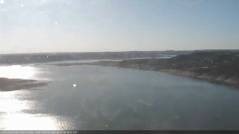 Lake Travis webcam, April 21, 2025 5:45 PM CT