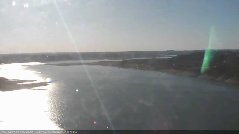 Lake Travis webcam, April 21, 2025 6:00 PM CT