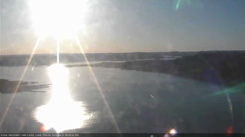 Lake Travis webcam, April 21, 2025 7:00 PM CT