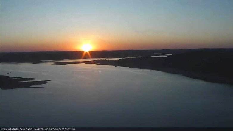 Lake Travis webcam, April 21, 2025 8:00 PM CT