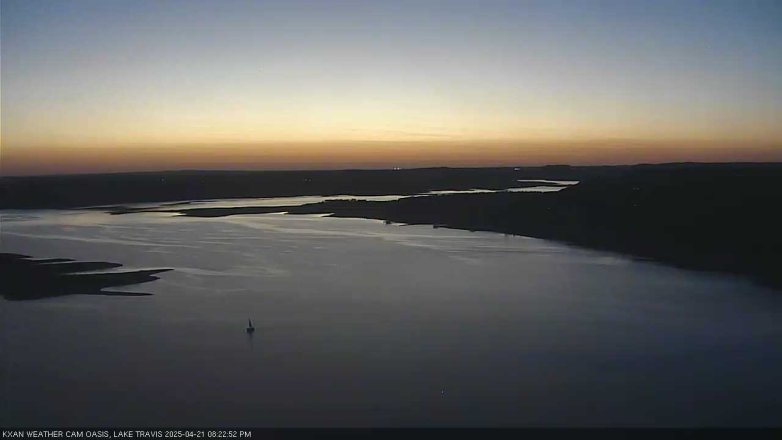 Lake Travis webcam, April 21, 2025 8:25 PM CT