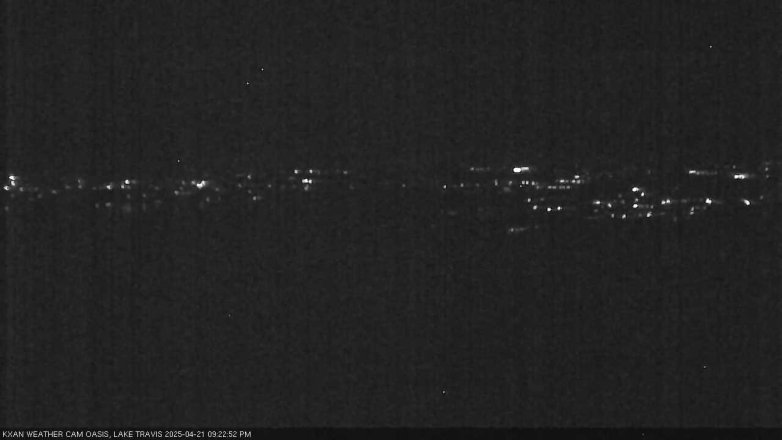 Lake Travis webcam, April 21, 2025 9:25 PM CT