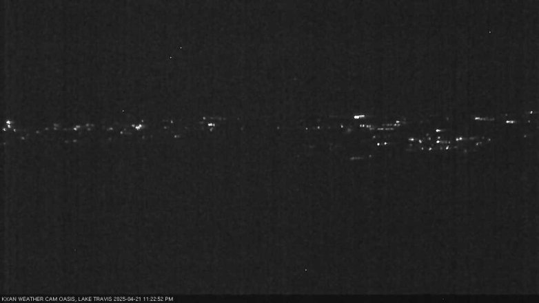 Lake Travis webcam, April 21, 2025 11:25 PM CT