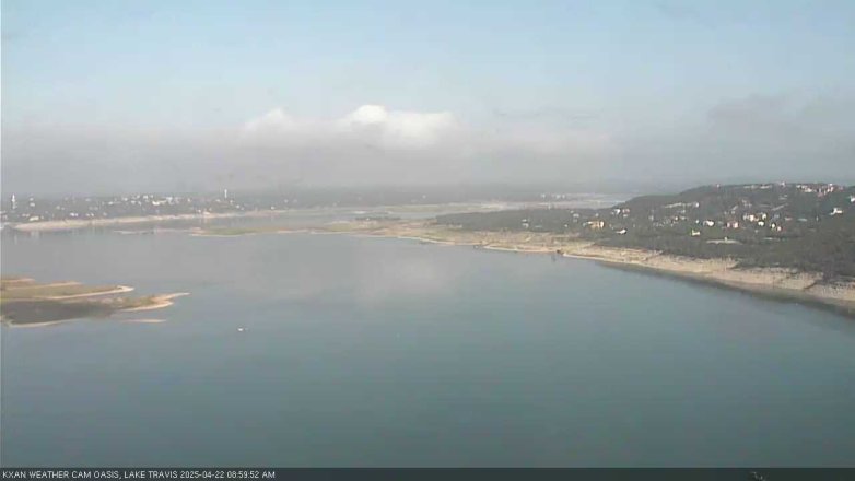 Lake Travis webcam, April 22, 2025 9:00 AM CT