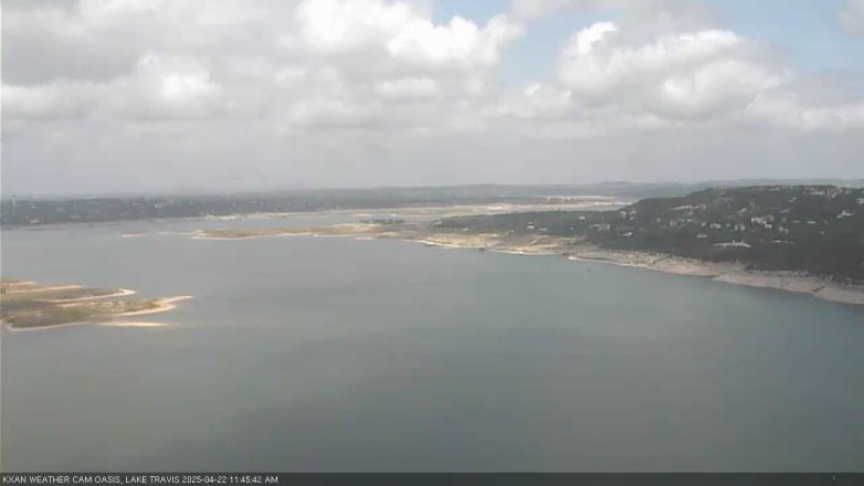 Lake Travis webcam, April 22, 2025 11:45 AM CT