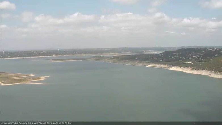 Lake Travis webcam, April 22, 2025 12:25 PM CT