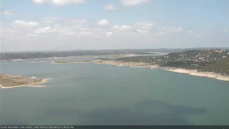 Lake Travis webcam, April 22, 2025 12:45 PM CT