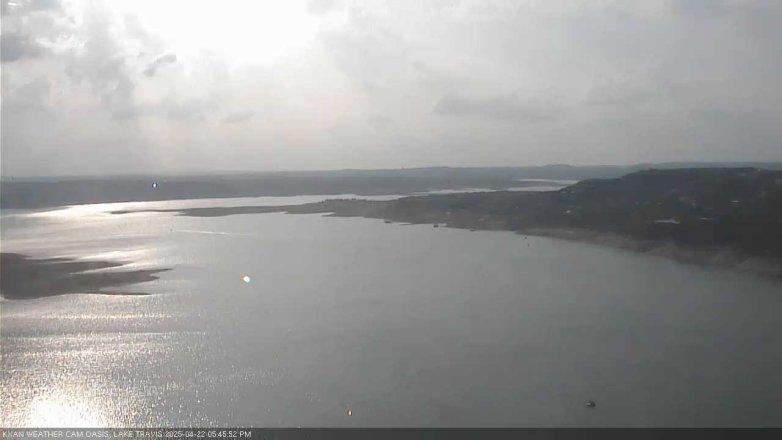 Lake Travis webcam, April 22, 2025 5:45 PM CT