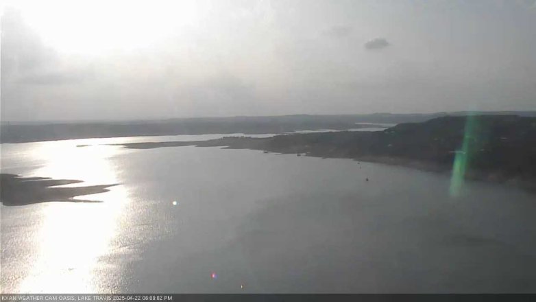 Lake Travis webcam, April 22, 2025 6:00 PM CT