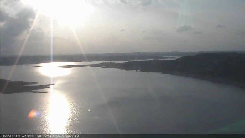 Lake Travis webcam, April 22, 2025 6:45 PM CT