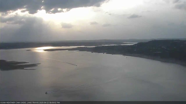 Lake Travis webcam, April 22, 2025 7:00 PM CT
