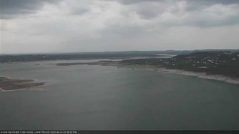 Lake Travis webcam, April 22, 2025 7:45 PM CT