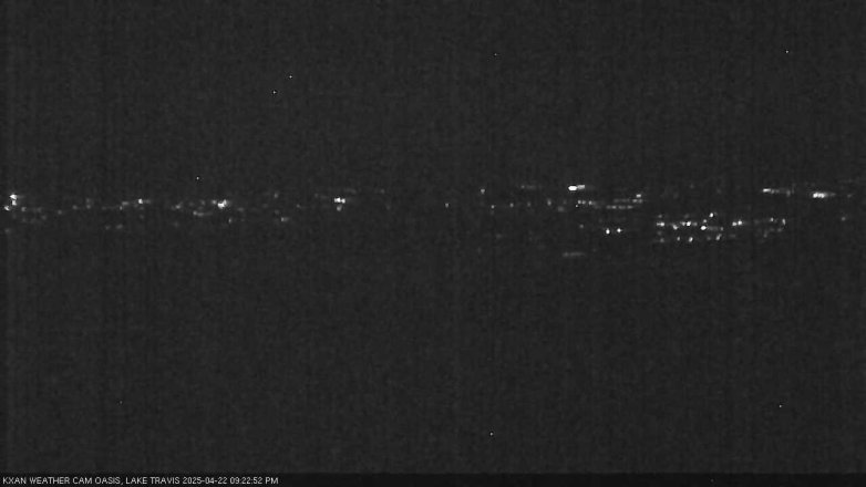 Lake Travis webcam, April 22, 2025 9:25 PM CT
