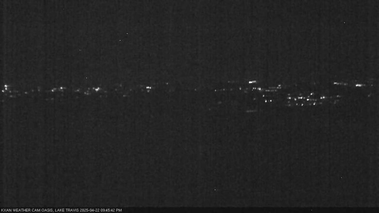 Lake Travis webcam, April 22, 2025 9:45 PM CT