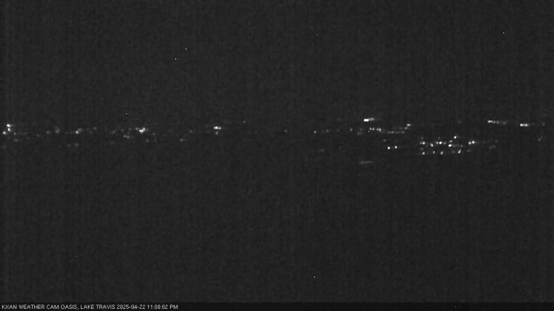 Lake Travis webcam, April 22, 2025 11:00 PM CT