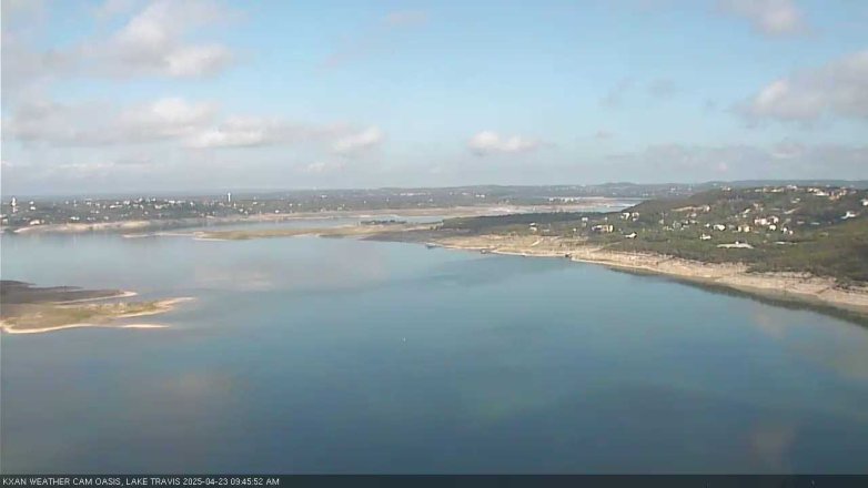 Lake Travis webcam, April 23, 2025 9:45 AM CT