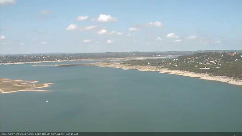 Lake Travis webcam, April 23, 2025 11:45 AM CT