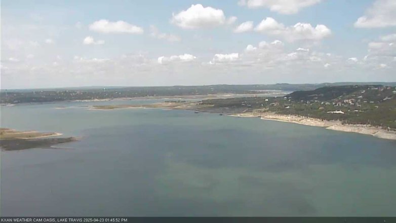 Lake Travis webcam, April 23, 2025 1:45 PM CT